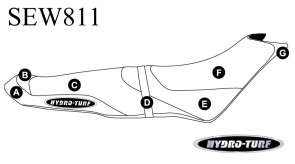 Sea-Doo Spark (14-22) 3 Seater Hydro-Turf Seat Cover