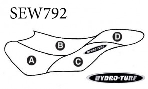 Hydro Turf Yamaha GP1300R (03-08) / GP800R (03-04) Seat Cover