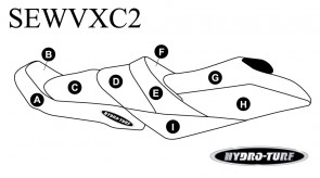 Hydro-Turf Seat Cover for Yamaha VX Cruiser (15-19) / VX Cruiser HO / VX Limited (16-19)