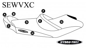 Hydro Turf Yahama VX Cruiser ('07-'09) Seat Cover